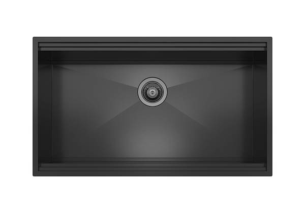 Sink Leonardo Black 33" x 20" – U/M, Kitchen Sinks
