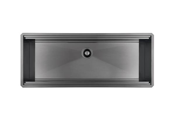 Sink Happy Hour Gun Metal 49″ x 20" – U/M, Kitchen Sinks