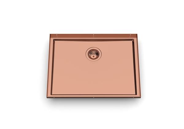 Sink Phantom Base Copper 24″ x 18" (20mm thk), Kitchen Sinks