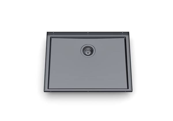 Sink Phantom Base Gun Metal 24″ x 18" (30mm thk), Kitchen Sinks