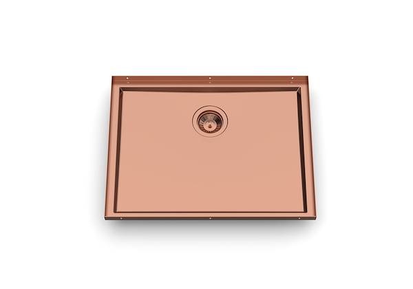 Sink Phantom Base Copper 24″ x 18" (30mm thk), Kitchen Sinks