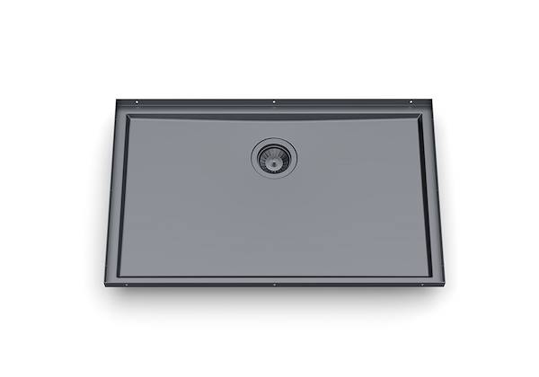 Sink Phantom Base Gun Metal 30″ x 18" (20mm thk), Kitchen Sinks