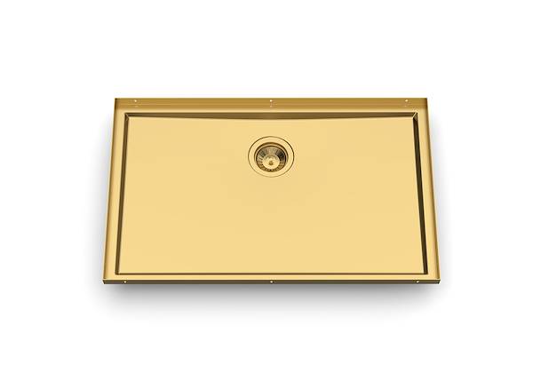 Sink Phantom Base Gold 30″ x 18" (20mm thk), Kitchen Sinks