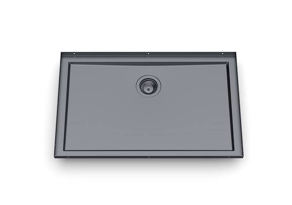 Sink Phantom Base Gun Metal 30″ x 18" (30mm thk), Kitchen Sinks
