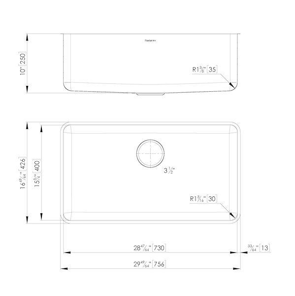 KE Sink 30″ x 17 – U/M