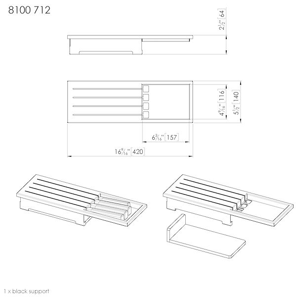 Stainless steel knife holder