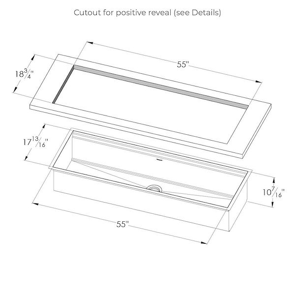 Sink Happy Hour 57″ x 20 – U/M