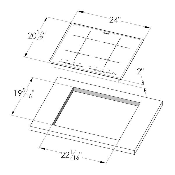 Milano Induction Cooktop 4 Plate
