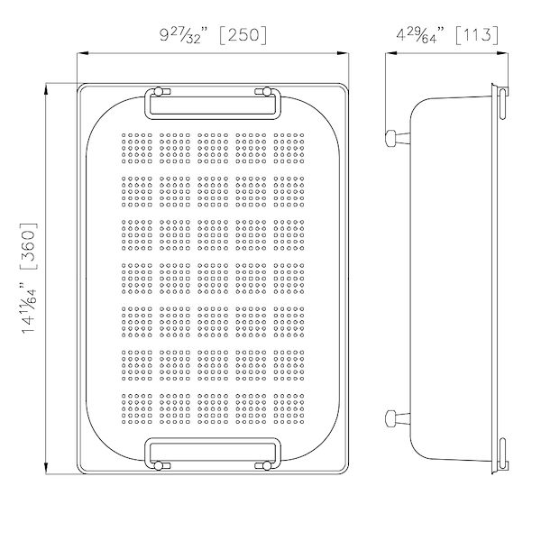 Stainless steel perforated pan