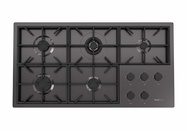 Milano Cooktop Gun Metal 5 burners