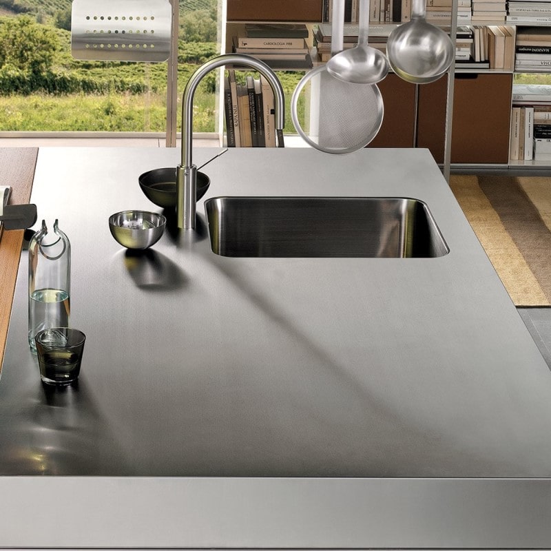 the best kitchen sinks made in Italy, handcrafted stainless steel sinks