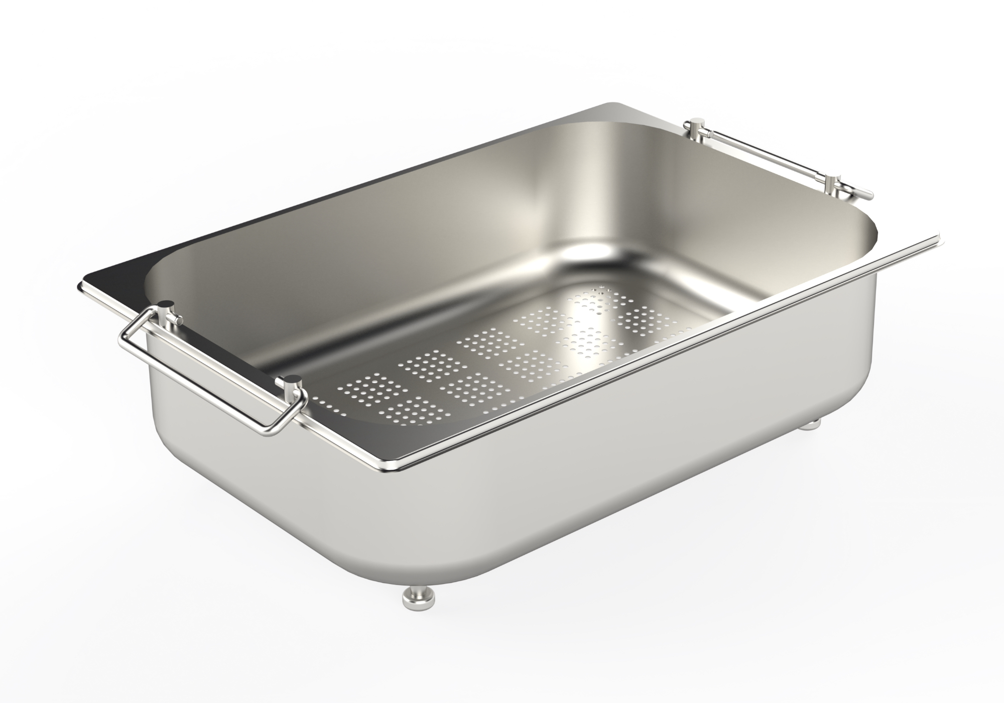 Stainless steel perforated pan