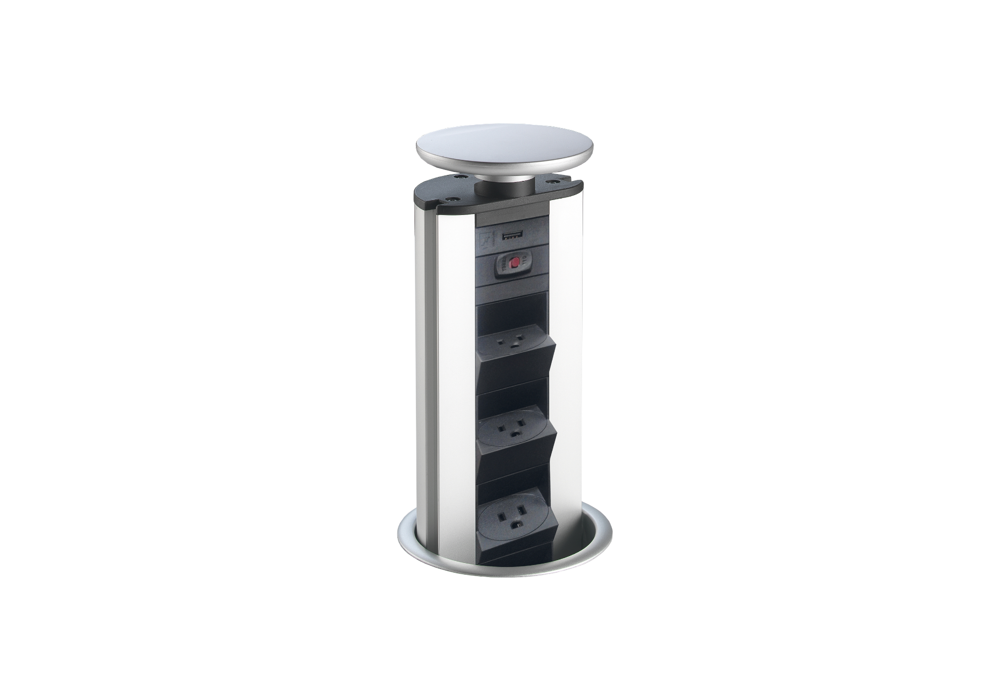 Totem - Extractable socket-holder tower